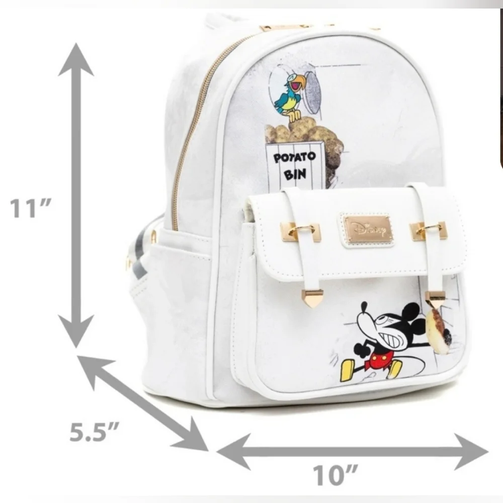 WondaPOP Disney Mickey Mouse Potato Bin 11-Inch Vegan Leather Mini Backpack